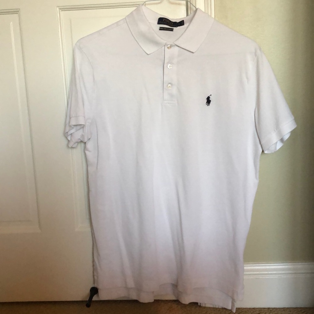 Men’s White Ralph Lauren Polo
